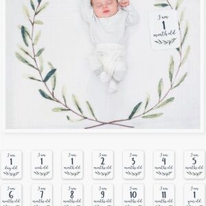 Baby Milestone Blanket with Cards